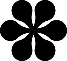 Y2K groovy geometric element, retro graphic shape