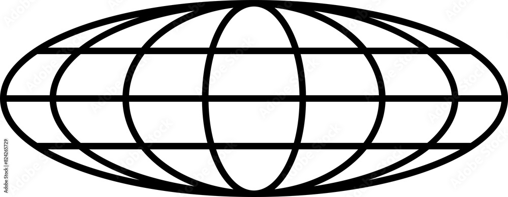 Poster y2k retro graphic element, groovy geometric shape