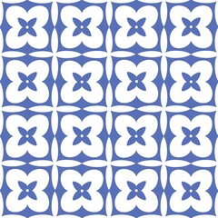 simless  pattern blue and white 