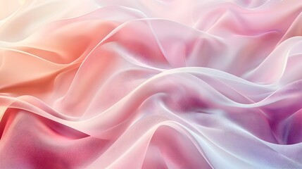 Obraz premium Soft and Flowing Pastel Waves Elegant Minimal Abstract Textile Background