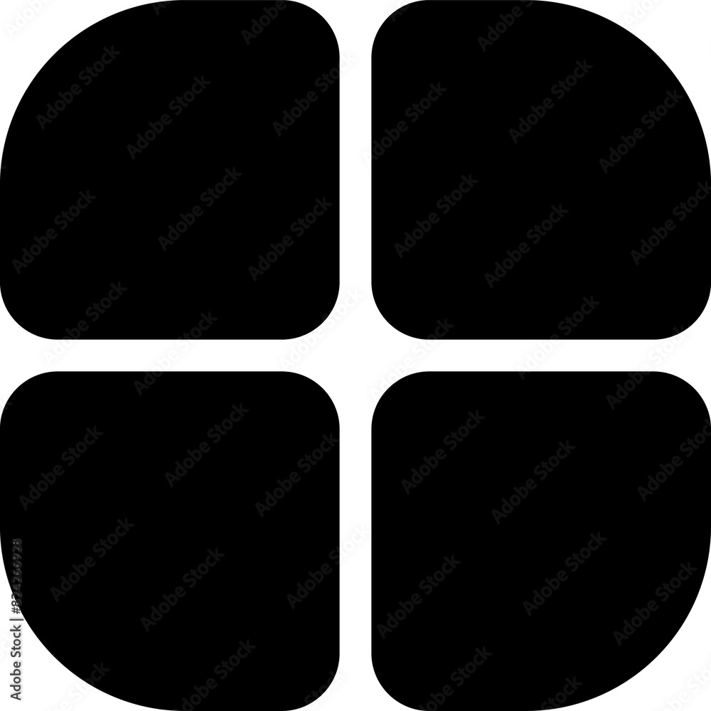 Poster brutalism geometric element, retro abstract symbol