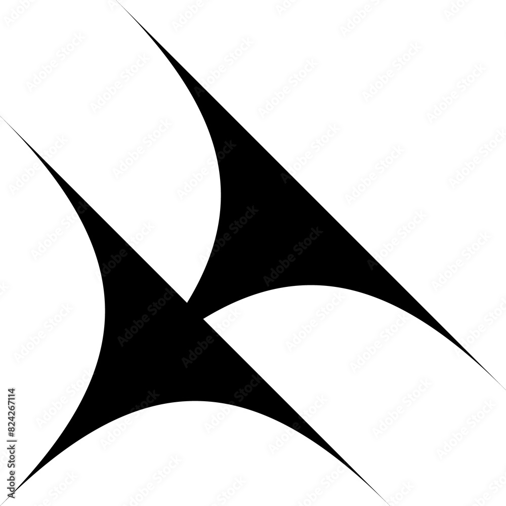 Poster brutalism abstract shape, groovy geometric element