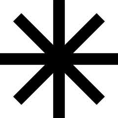 Brutalism abstract symbol, geometric element