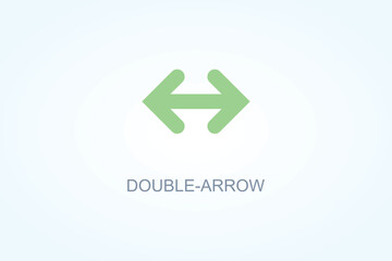 Double Arrow Vector  Or Logo Sign Symbol Illustration