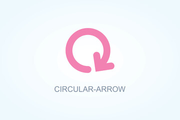 Circular Arrow Vector  Or Logo Sign Symbol Illustration