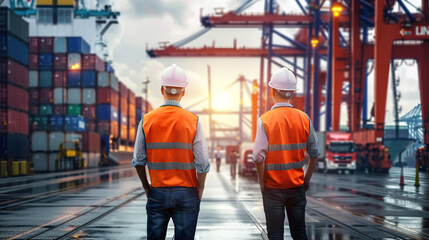 Control employees operate cranes, load intermediate container boxes, order trucks and move containers to maintain organisation, transport, import and export, and cargo freight logistics.