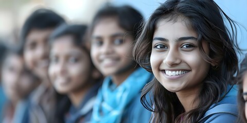 Fototapeta premium Indian youth group enjoying social activities together. Concept Indian Culture, Youth Activities, Social Gatherings, Enjoying Traditions, Togetherness