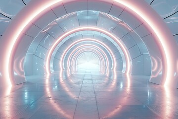 Obraz premium Tunnel frame of light