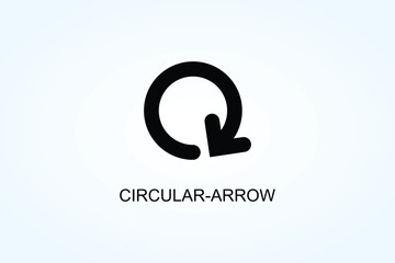 Fototapeta premium Circular Arrow Vector Or Logo Sign Symbol Illustration