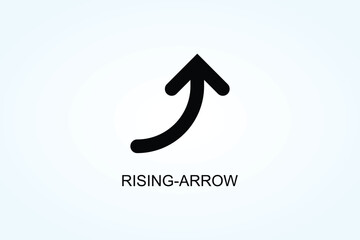Rising Arrow Vector  Or Logo Sign Symbol Illustration
