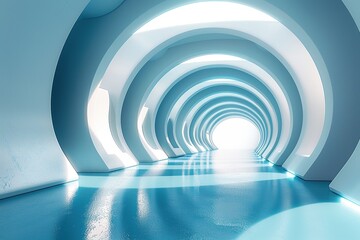 Obraz premium Tunnel frame of light