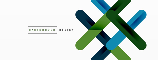 Colorful lines with shadows. Geometric background design. Vector Illustration For Wallpaper, Banner, Background, Card, Book Illustration, landing page
