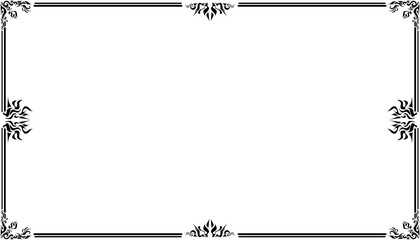 Vintage black frame design. Perfect for invitation cards, book covers, wallpapers, banners, web