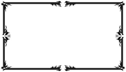 Vintage black frame design. Perfect for invitation cards, book covers, wallpapers, banners, web