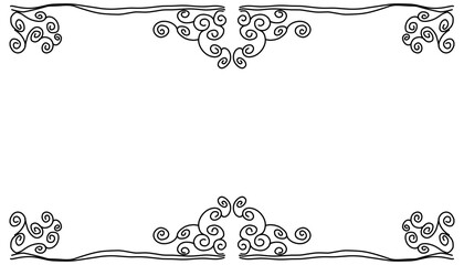 Vintage black frame design. Perfect for invitation cards, book covers, wallpapers, banners, web