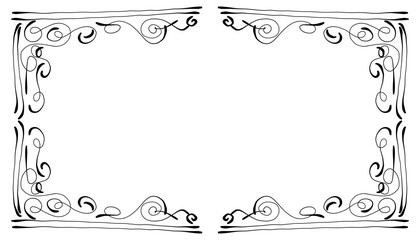 Vintage black frame design. Perfect for invitation cards, book covers, wallpapers, banners, web