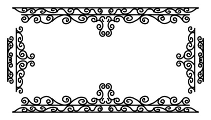 Vintage black frame design. Perfect for invitation cards, book covers, wallpapers, banners, web