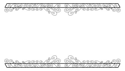 Fototapeta premium Vintage black frame design. Perfect for invitation cards, book covers, wallpapers, banners, web