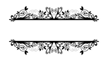 Vintage black frame design. Perfect for invitation cards, book covers, wallpapers, banners, web