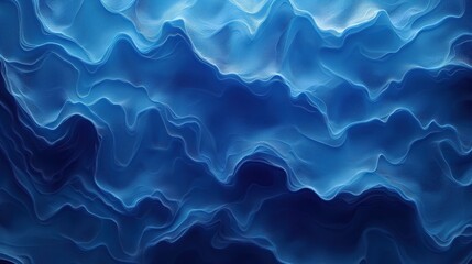 Fototapeta premium Abstract blue waves texture background