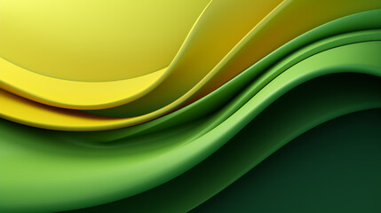 Obraz premium Digital technology Green Wave web page PPT poster abstract background 