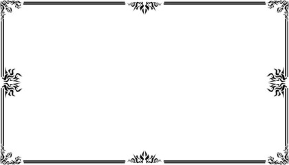 Vintage black frame design. Perfect for invitation cards, book covers, wallpapers, banners, web