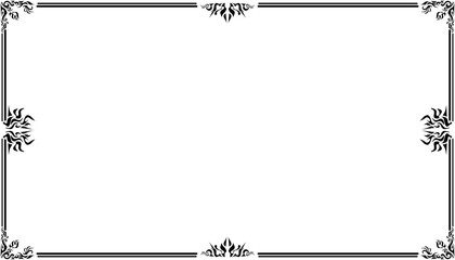 Vintage black frame design. Perfect for invitation cards, book covers, wallpapers, banners, web