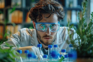 Men working in the laboratory