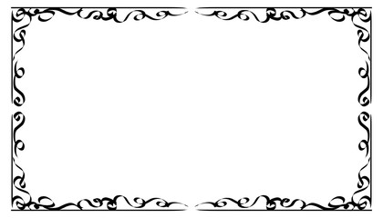 Vintage black frame design. Perfect for invitation cards, book covers, wallpapers, banners, web