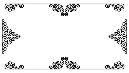 Vintage black frame design. Perfect for invitation cards, book covers, wallpapers, banners, web