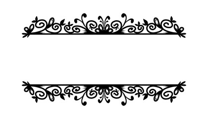 Vintage black frame design. Perfect for invitation cards, book covers, wallpapers, banners, web