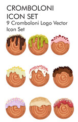 Cromboloni logo vector icon set 