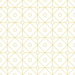 Geometric ornamental shape seamless pattern background
