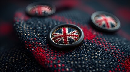  fashion inspired by British flag - Union Jack - stylish - buttons - coat 
