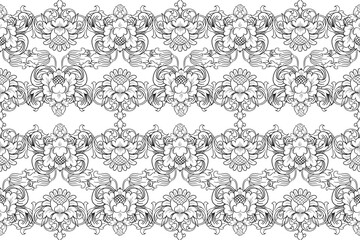 Baroque decoratice divider book typography ornament design elements vintage dividing shapes Border illustration