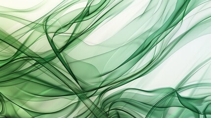 An abstract illustration of green organic lines, blending into a harmonious background with fluid shapes and soft textures.