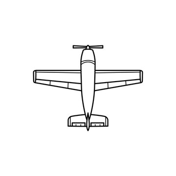 recommend clip art: aeroplane line art icon vector
