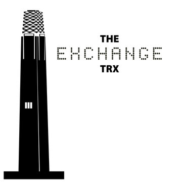The Exchange TRX Tower and Skyscape Silhouette - Modern Architecture in Kuala Lumpur Malaysia. Tun Razak Exchange 106. Signature Tower Kuala Lumpur.