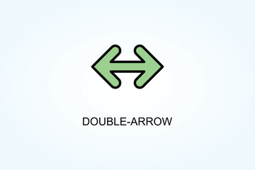 Double Arrow Vector  Or Logo Sign Symbol Illustration