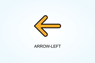 Arrow Left Vector  Or Logo Sign Symbol Illustration