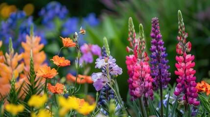 Obraz premium Vibrant blooms in the garden