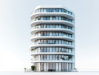 The balcony of a modern building