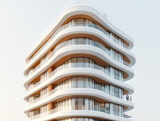 The balcony of a modern building