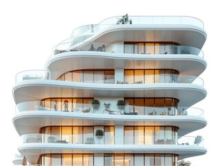 The balcony of a modern building