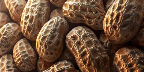 Fototapeta premium peanuts background, generative AI