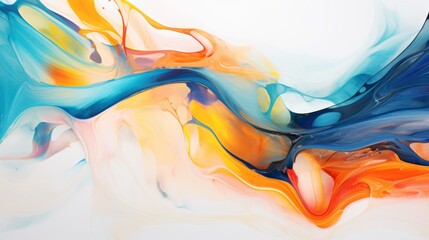 A close-up photo of a swirling, multicolored abstract pattern against a clean white background, reminiscent of Van Gogh's brushstrokes.