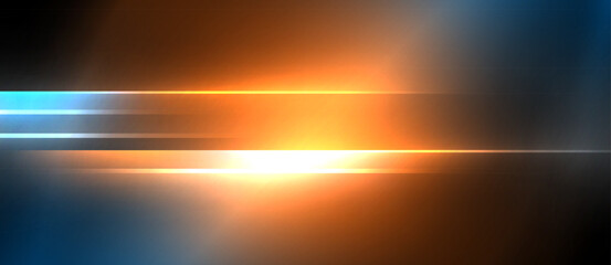 Naklejka premium Neon dynamic diagonal light rays background. Techno digital geometric concept design for wallpaper, banner, presentation, background