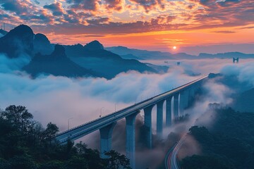 Obraz premium Bridges in the valley