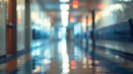 Blurred school background.
