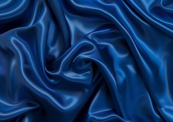 Fototapeta premium A blue fabric with a wave pattern